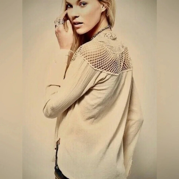 Free People | On the Island Crochet Top | NEW WITH TAG! 🏷️ - Picture 2 of 7